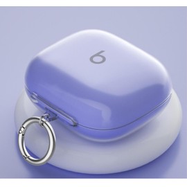 GIOPUEY Clear Hülle Kompatibel mit Beats Powerbeats Pro 2, TPU Stoßfeste Schutzhülle, Ultradünn, Kein Geruch, Hülle Silikon- transparent Purple