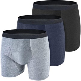 Men's Incontinence Panties, Set of 3, 8.5 fl oz (250 cc), Large Capacity, Improved Size, Black, Gray, Nursing Pants, Leak Prevention, 3-Fault Structure, Compatible with Foreign Odors, Men's, Water Absorption, Urination Leak Pants, Incontinence Shorts, Fr