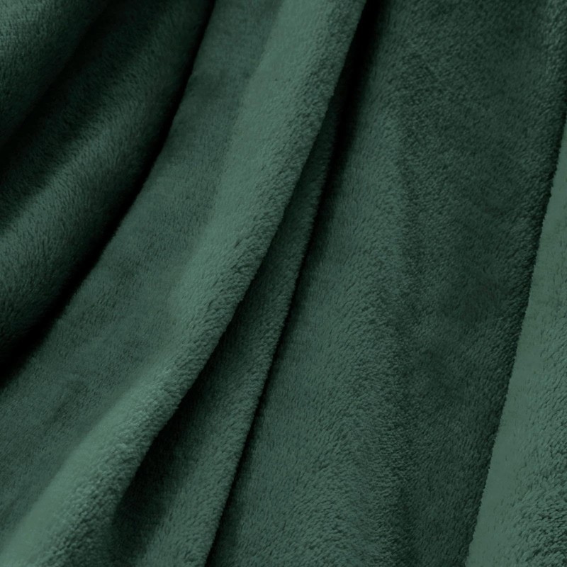 Brentfords Blanket Throw Green, Ultra Soft Warm Fleece Blanket for
