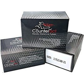 Counteract MKT-08 Pre Balanced Ready Balance Motorcycle Inner Tube 2.75/3.00-21 TR6 (2.75-21, 3.00-21, 80/90-21 (MH), 80/100-21, 90/80-21, 90/90-21 (MJ90), 100/80-21)