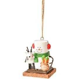 Ganz S'Mores - Alimento de reno con reno de Navidad (2.6 pulgadas), multicolor