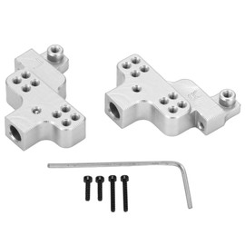 2PCS Metal Aluminum Alloy Front Suspension Bracket Shock Mount for Axial SCX24 1/24 RC CarSilver
