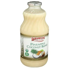 Lakewood Organic Pineapple Coconut Blend Juice - 32 Fluid Ounce (Pack of 6)
