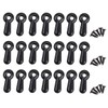 100 Pcs Black Metal Frame Knob Clasps Photo Frame Hardware