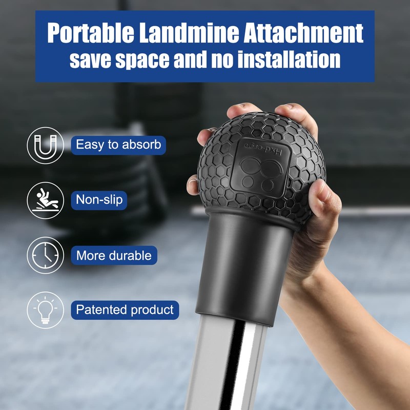 HXD-ERGO Landmine Attachment for Barbell, Barbell Accessories, Landmine Base Grips