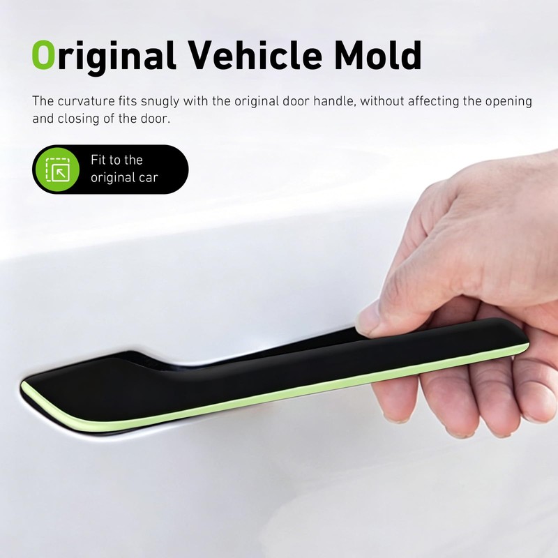 Hugwits 4 PCS Car Door Handle Covers for Model 3/Y,