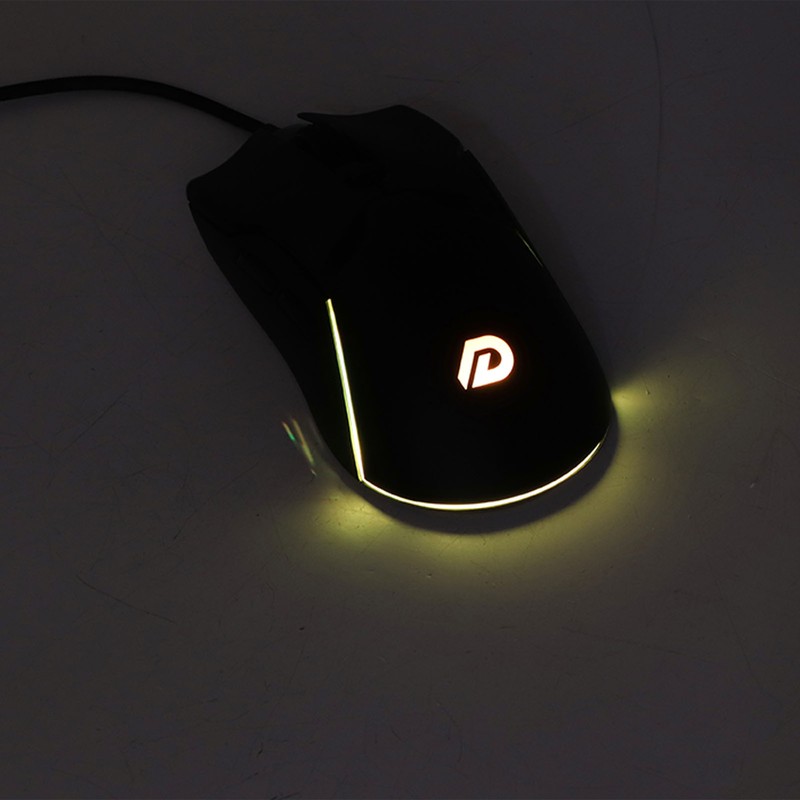 RGB Gaming Mouse 7200DPI USB Mouse Wired 6 Keys ABS