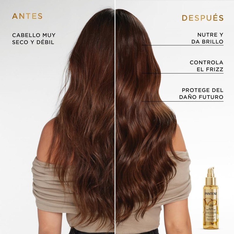 Pantene Aceite Para Cabello Nutre, Protege, Da Brillo Y Antifrizz