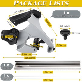 Enhon Painter's Tape and Masking Film Dispenser Kit with 12 Inch Film Blade for CuttingTape, Masking Film & Paper, Masking Tool for Home, Office Improvements Protects Surfaces from Paint Splatters