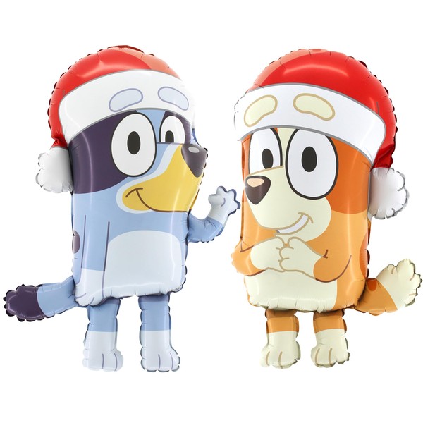 Toyland® Pack Of 2-32" Bluey Christmas Foil Balloons - 1
