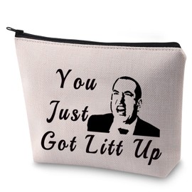 LEVLO Funny Louis Litt Cosmetic Bag You Just Got Litt Up Makeup Bag Lawyer Gift for TV Show Fans (You Just Got Litt Up)