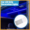Partuto 12V Car Interior 15 LED Strip Light 30cm Blue
