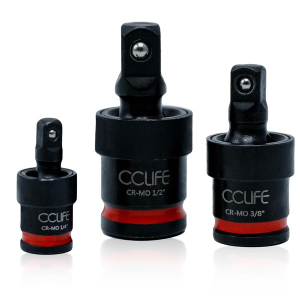 CCLIFE Universal Joint Set, 3-Piece Power Ball Joint, Impact Wrench,