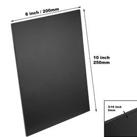 SHEUTSAN 30 Packs 8 x 10 x 3/16 Inch Black Foam Board, 20x25x0.5cm Foam Core Backing Boards, Backdrop Board Wedding Signs Home Office Decoration DIY Crafts Presentations