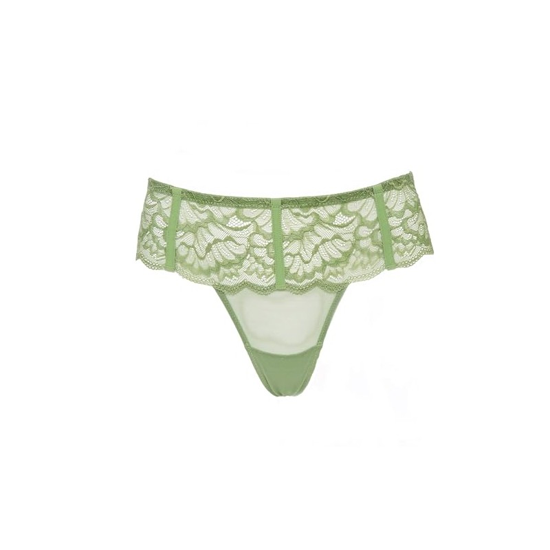 Huit Women's Mid-Rise Tanga Forest Green