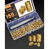 HOLMOL Threaded Insert Set of 150 Brass Melting Thread M3