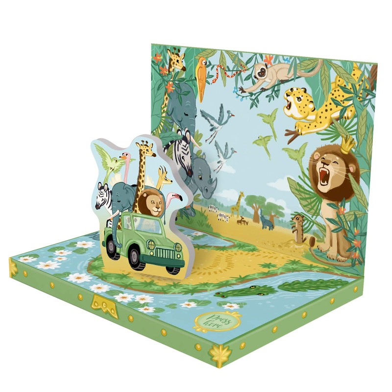 Jungle Adventure Music Box Card