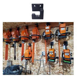 Generic Low Profile Chainsaw Wall Hanger/Mount Black
