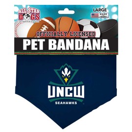 All Star Dogs UNCW Wilmington Seahawks Pet Bandana (Small)