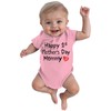 Tstars Happy First Mothers Day Mommy Pink Infant Bodysuit One