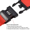 sourcing map Luggage Strap Suitcase Belt with Buckle, Combination Lock,