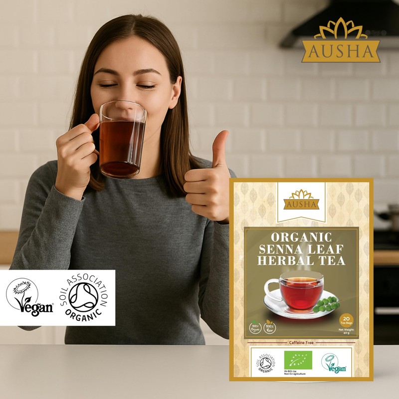 Ausha Senna Tea - 20 Bags | Laxative for Constipation