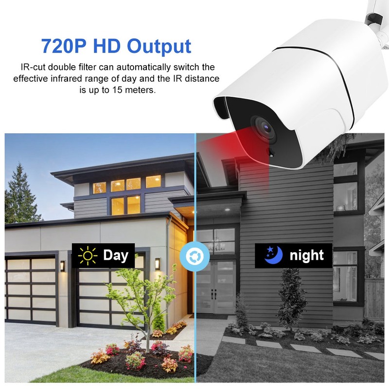 720P Outdoor Waterproof Wireless WiFi Camera Motion Detection Security Cam