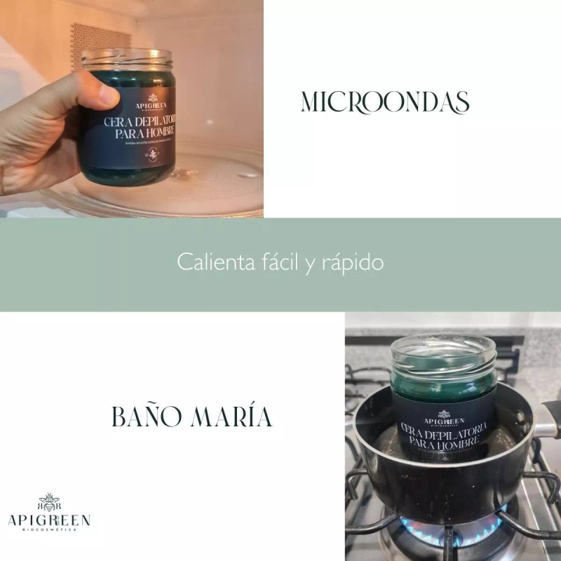 ApiGreen Cera Española Apigreen Para Barba Y Bigote Vello Grueso