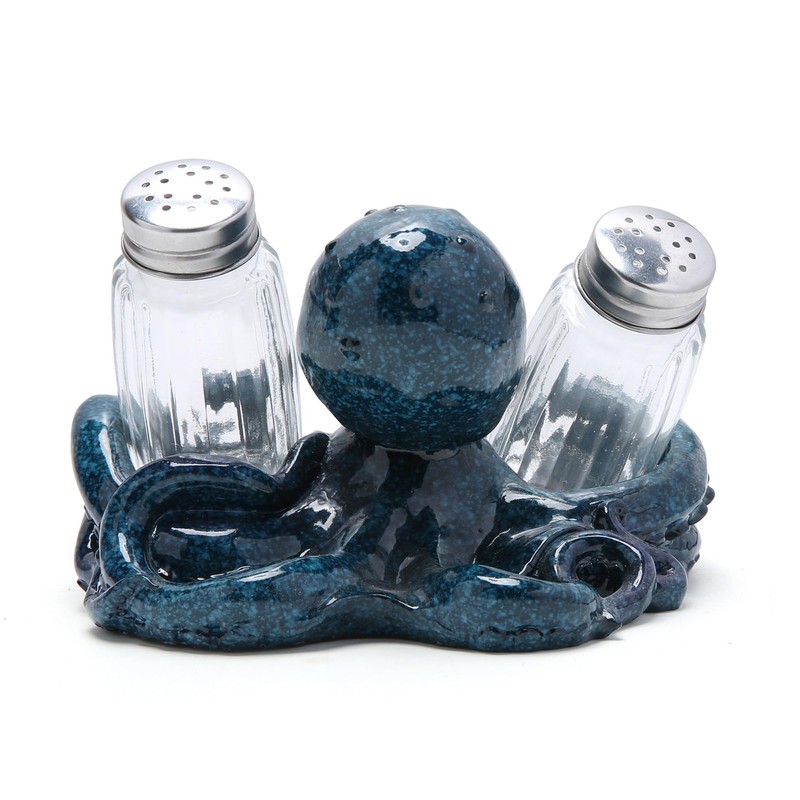 Hodao Octopus With Salt and Pepper Shaker Figurines Decorations Octopus