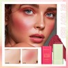 VIDIND Cream Stick Blush, 3-in-1 Multi-Purpose Blush for Cheeks, Eyes