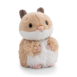62160 - Morbido criceto di peluche, da coccolare e con cui giocare, per bambini e adulti, fantastica idea regalo, 12 cm, marrone