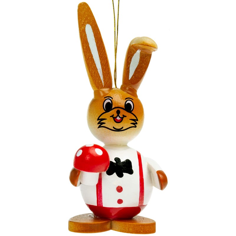 Sikora OD07 Easter Decoration Easter Bunny Figures Wooden for Hanging