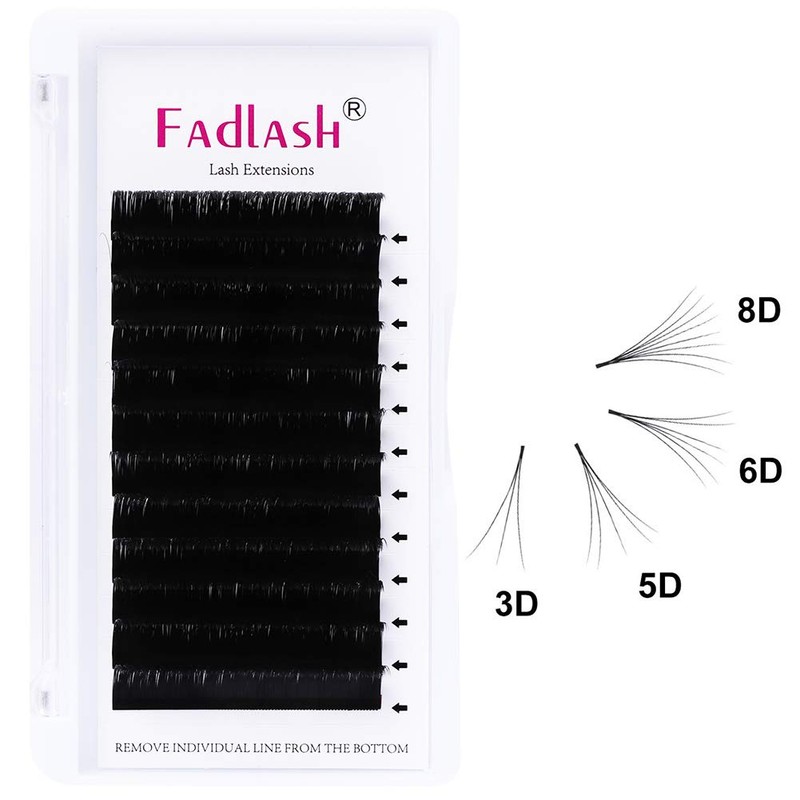 FADLASH Easy Fan Lashes CC Curl 0.07 9-17mm Mixed Length