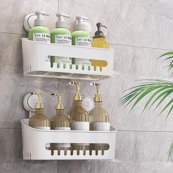 TAILI Shower Caddy Bathroom Shelves Max Hold 10KG No Drilling