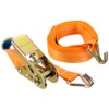 Unitec 75235 Professional Lashing Strap Ratchet/Hook 5 m x 25
