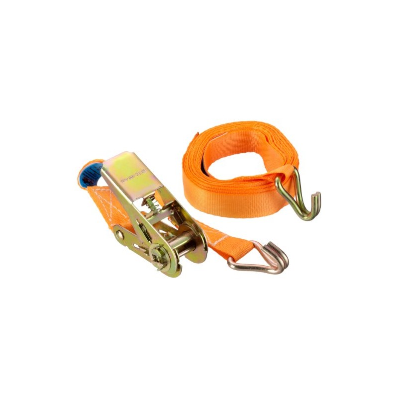 Unitec 75235 Professional Lashing Strap Ratchet/Hook 5 m x 25