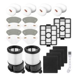 Replacement for Shark IP3251,IP3253 Cordless PowerDetect vacuum,2Auto-empty Dock Filter,4Pre-motor Filter Assembly,2Handheld Vacuum Post-motor Filter,4Pre-moter Filters,4Carbon Cotton,1Brush