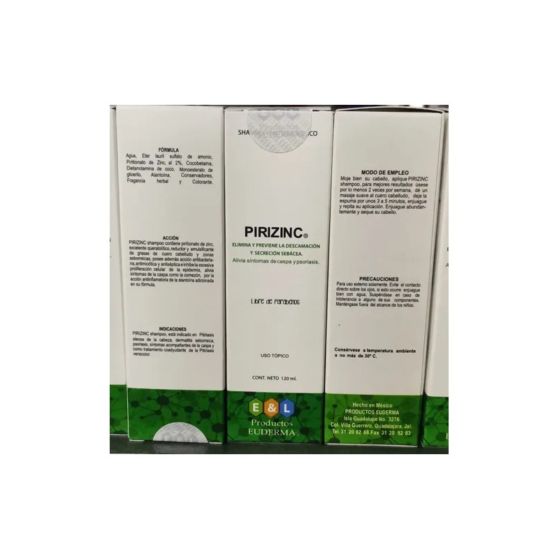 4 Pirizinc - Shampoo Antiseborreico / Caspa Envio Gratis