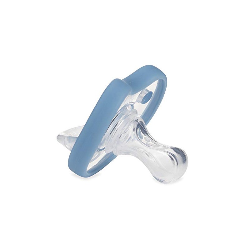 Dr. Talbot's Soft-Flex - Chupetes de ortodoncia 0-6 meses, azul/gris,
