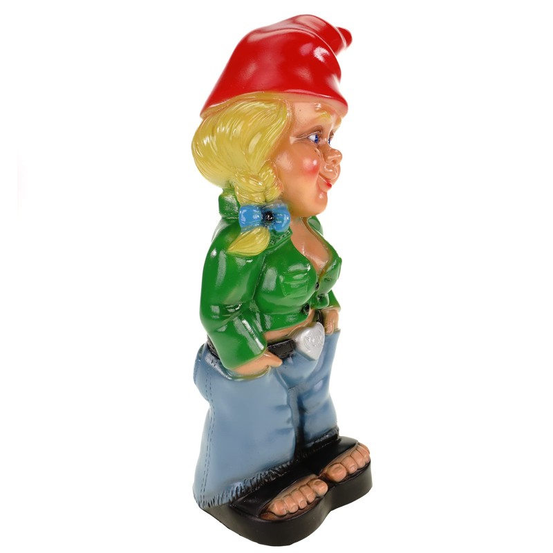 Rakso 0941 Garden Gnome Woman Made of Shatterproof PVC Gnome