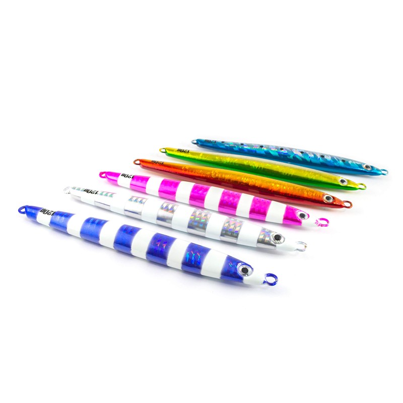 【Orrudo Fishing Gear】Cylindrical Rod-shaped Fall Type Metal Jig (Slow Jig)
