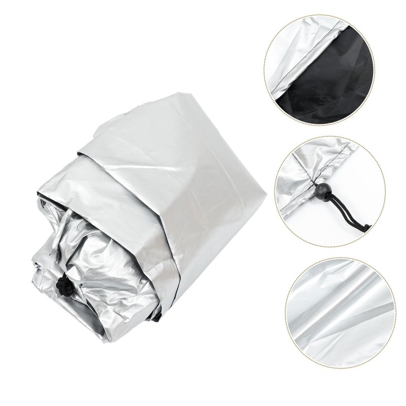 Mipcase 1Pc Round Hot Tub Cover Grey Outdoor Bathtub Protector