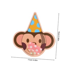 KOMBIUDA 10PCS Monkey Whistle Party Favors for Adults Cartoon Birthday Noise Makers Blowouts Years Eve Celebration Accessories Fun Party Supplies for Birthdays and Holidays