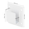 5pcs Wall Shelf Tube Holder Stainless Steel Bar Mount Bracket