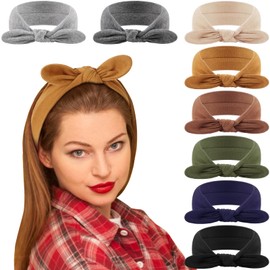 DRESHOW 8 Pack Women Headbands Headwraps Hair Bands Bows Hair Accessories