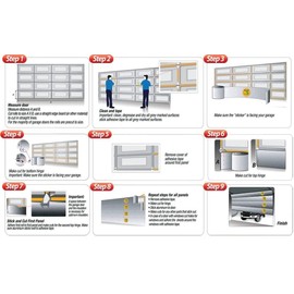 Ant Enterprises NASA Tech White Reflective Foam Core Garage Door Insulation Kit 9L x 7H