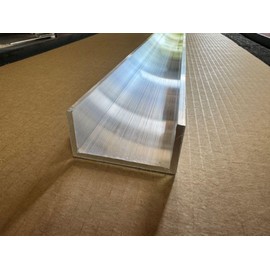 3/16" Thick x 1-1/2" x 3" Aluminum Channel, 6061-T6 Aluminum Channel, Sharp Corner Channel, PICK YOUR LENGTH (16 INCH)