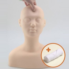 [Décolleté Skin Care Practical Mannequin] Naviya Renewal Massage Bust, Basic (Apricot Color), 1 Piece / [데콜테 피부 미용 실기 마네킹] 나비야 리뉴얼 마사지 흉상, 베이직 (살구색), 1개