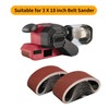Sruhrak 75X457mm Abrasive Sanding Belt Set - 8 Pack 40