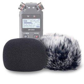 Windscreen Muff and Pop Filter Foam for Tascam DR-05X DR-05 Microphone Recorders by YOUSHARES (Pack of 2)